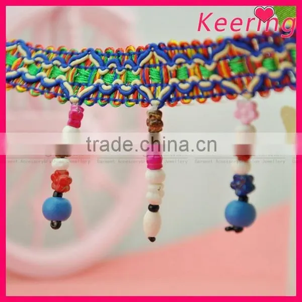 Wholesale Fashion Fancy Woman Garment Braid Bead With Fringe WTP-1296 photo-4