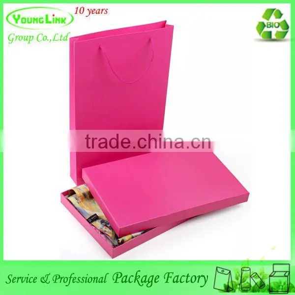 High-end Decent Candy Color Gift Scarf Packaging Box With String photo-4