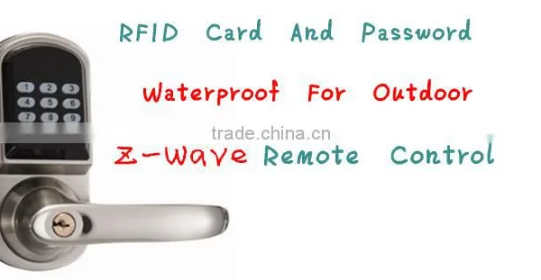 Z-wave Remote Control Password Keypless Electronic Cheap Door Locks With Handle (HF-LC9) photo-5