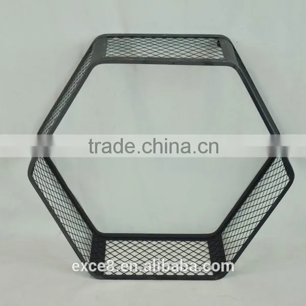 Vintage Wrouhgt Metal Wall Shelf for Flower Stand & Home &garden Decoration photo-3