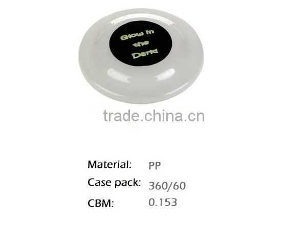 Promotional plastic flying disk