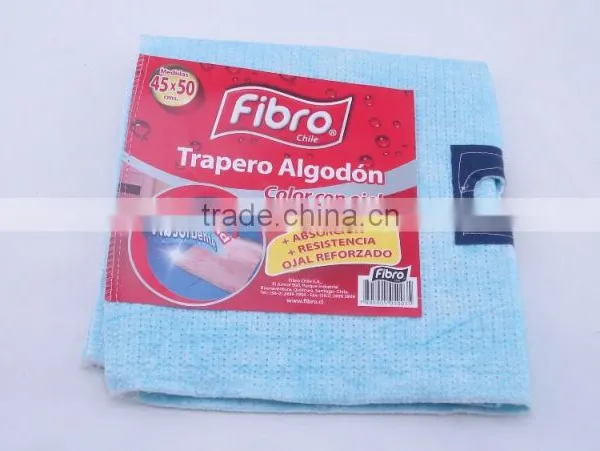 100%cotton Stitch Bonded Nonwoven Cotton Floor Wiping Rags photo-2