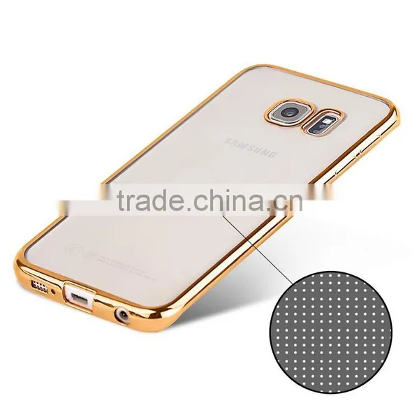 Clear TPU Back Cover For Samsung Galaxy S7, Slim TPU Case Electroplated Edge photo-6