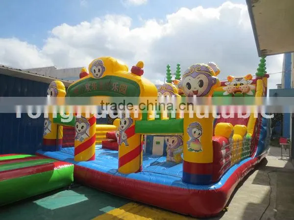 Inflatable Fun City With Slid