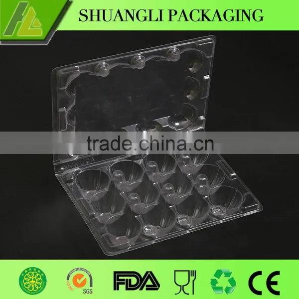 12 PCS Clear Plastic Quail Egg Tray