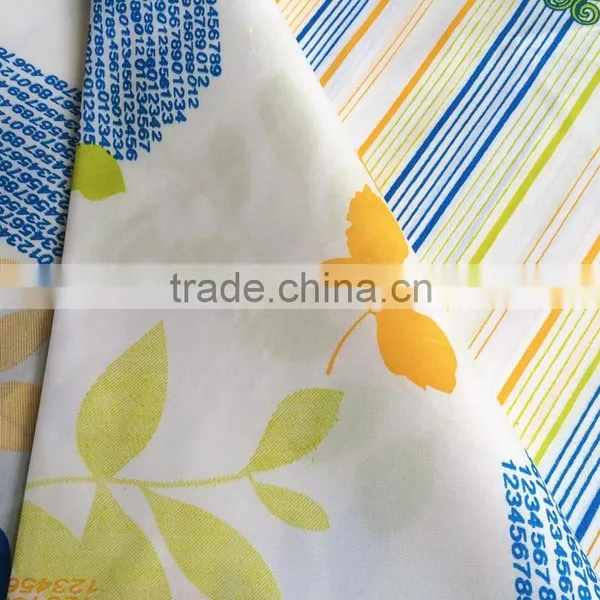 Spring Leaf Print Fabric Micro Fiber Peach photo-4