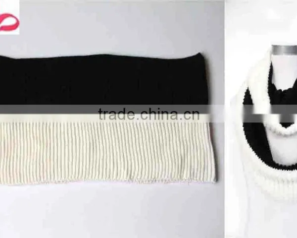WLDL-N0142-1 100%Acrylic Urban Classic Plain Women Knitted Winter Loop Scarf