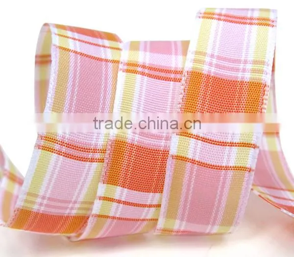 2016 Hotsale DIY Grid Ribbon/Tartan Ribbon/Check Ribbon photo-2