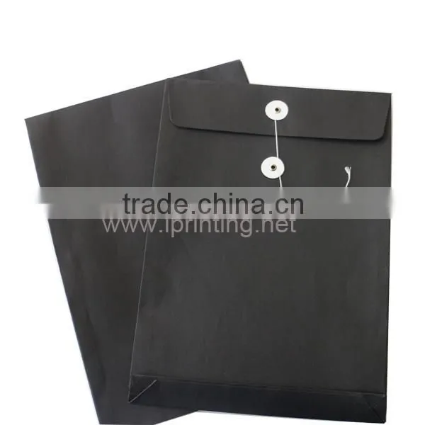 Black Kraft String Envelope, Envelop With Window, Paper Folder Printing photo-2