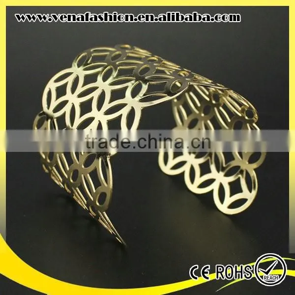 Custom Engraved Wide Metal Bracelet, Metal Plate Bracelet Quality Choice photo-4