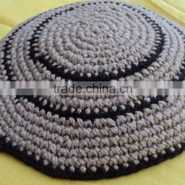 100% Hand-made Cotton Kippah & Caps / Muslim Kippah Kippot Yarmeulke Factory Supplier photo-5