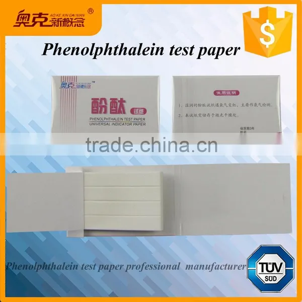 Phenolphthalein Test Paper / Strips / Kits Manufacturer Supply