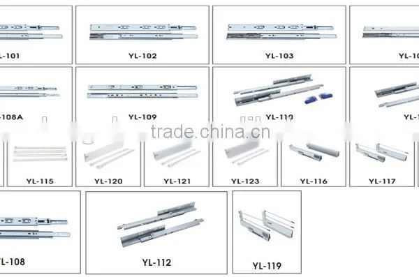 45mm Ball Bearing Drawer Slides Drawer Tracks photo-2