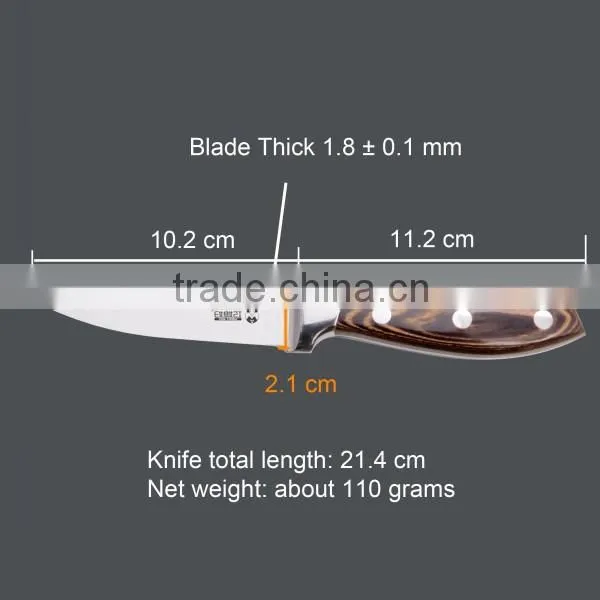 Wholesale Fruit Parer Knife Top Quality With Pakka Wood Handle photo-2