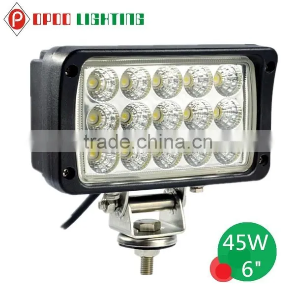 Square Epistar 6 Inch 45w Led Work Light for Offroad 4wd Atv photo-5