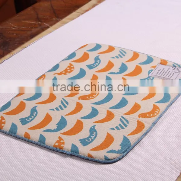 High Quality 20*40cm Microfiber Tea Table Pad Dining Drying Pad photo-3