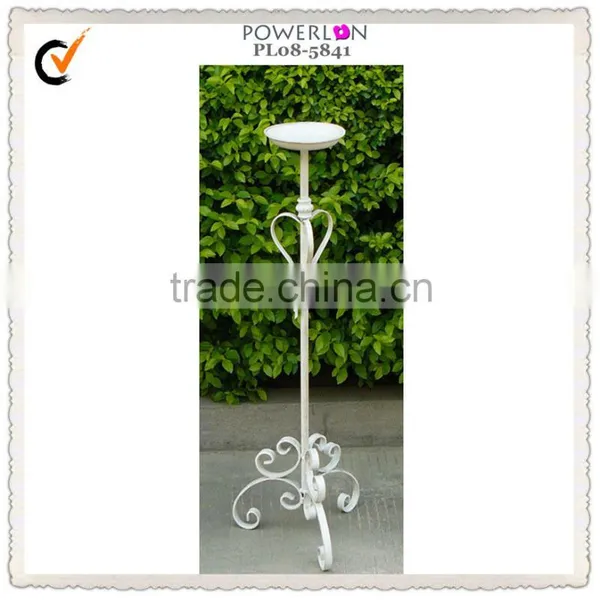 White Tall Wedding Candelabra Centerpiece and Tall Candle Holders for Weddings