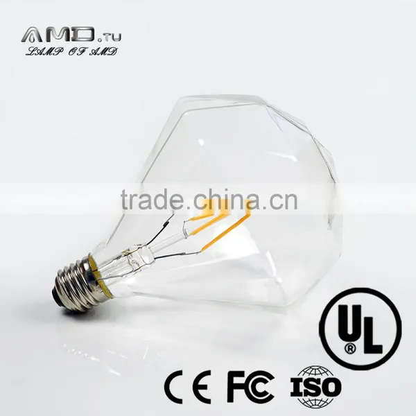 Diamond Decorative Led Filament 3W 4W 5W E27 E26dimmable Vintage Led Bulb photo-2