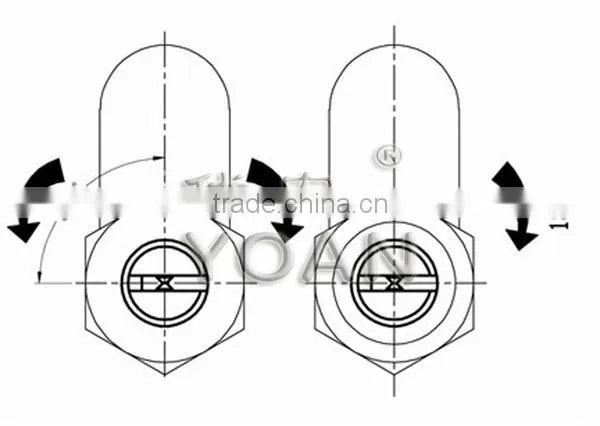 High Quality Metal Cabinet Cam Lock With Master Key photo-4