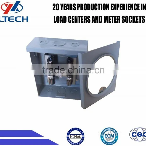 GTFB 100A 4JAW TERMINAL Square METER BASE / METER SOCKETS