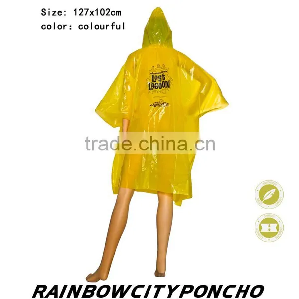 Kids PE Raincoat Rain Cape Child Poncho photo-5