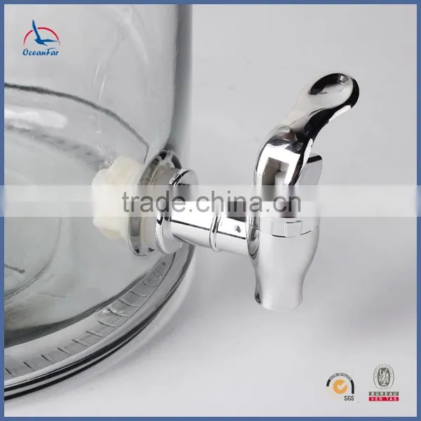 10.5L Recycled Cork Glass Water Dispenser Best Selling Large Glass Jar With Tap photo-3