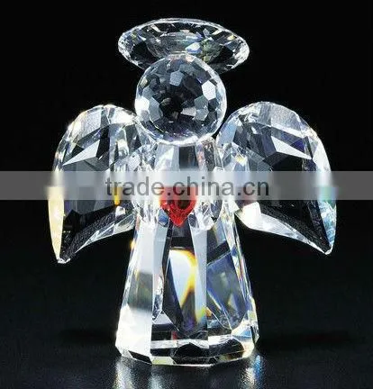 Handcrafted Crystal Votive Angle Figurines For The Christians Favors