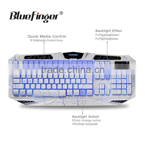 Shenzhen USB Wired Backlit White Keyboard Manufacturer photo-2
