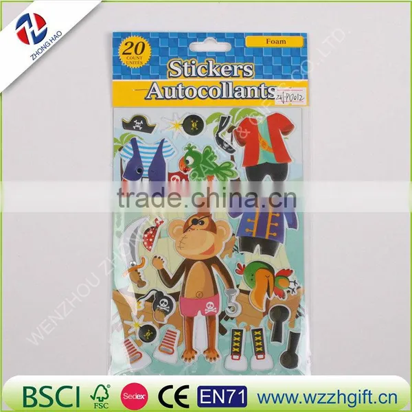 Bubble Stickers Foam Digital Sticker Kids Puffy Stickers Children DIY Toys Pegatinas Birthday Gift photo-2