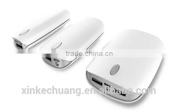 Guoguo Wholse High Quatlity 18650 Power Bank Colorful Slim Portable Led Light 3600mAh Mobile Power Pack photo-3