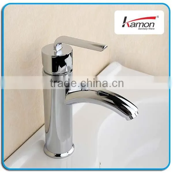 2-way Curved Wash Mixer Water BrassBasin Faucet photo-3