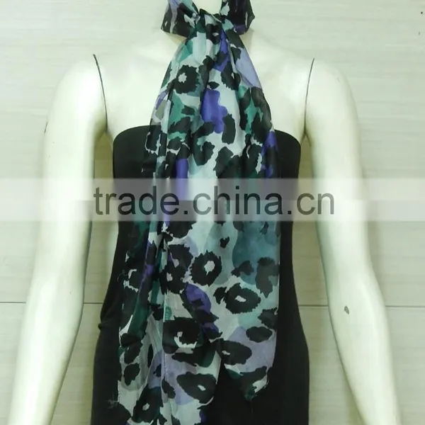 New Indian Designer Fancy Silk Scarves 2015-2016 photo-3