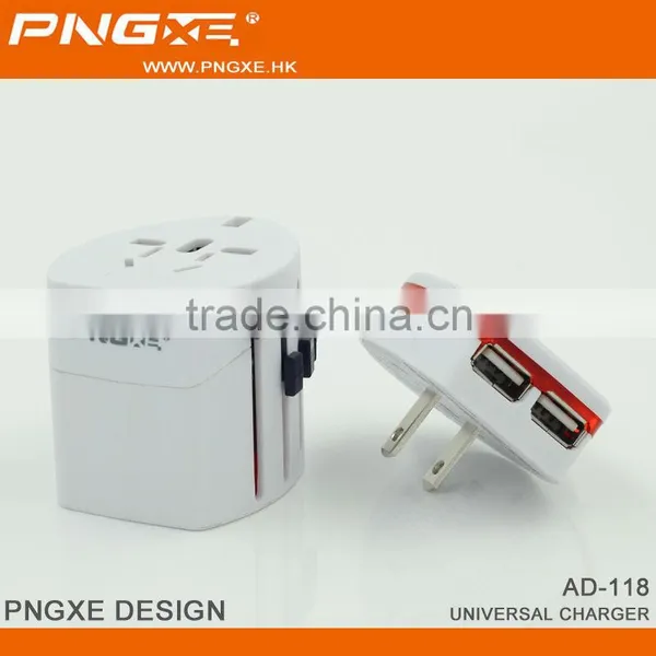 White Color Universal World Wide Travel Charger Adapter Plug photo-6