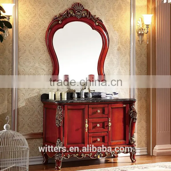 WTS-8511 40'' Discount Customize Chinese Style Counter Wash Basin Wooden Cabinet photo-4