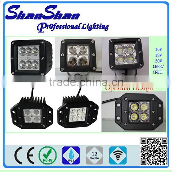 3" 16w 18w 20w 9-32V Cree LED Work Light LED Pod Light CE ROHS Certificate SS-1004