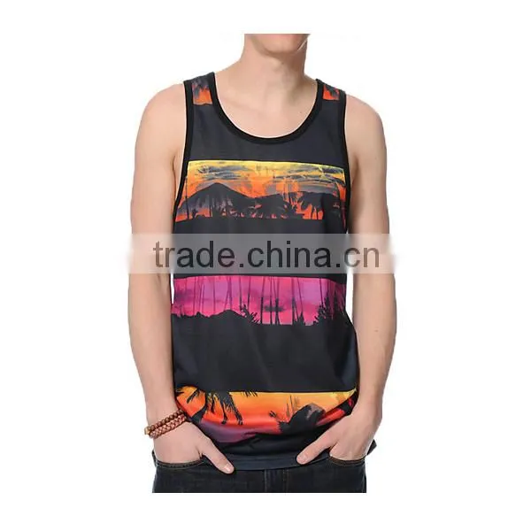 Custom Wholesale Printing Mens Tank Top photo-2