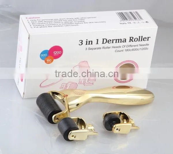 NL-301 Popular Derma Roller Microneedle Skin Rejuvenation Face Whitening Facial Kit Derma Roller photo-3