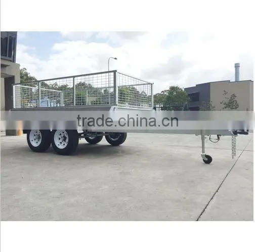 8x5ft Hot Dipped Galvanized Fully Welded Heavy Duty Tandem Trailer photo-5