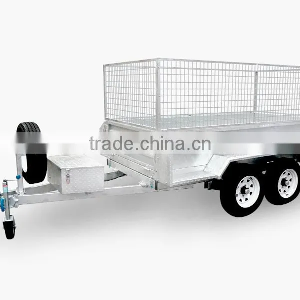 12x5ft Hot Dipped Galvanized 3.5 Ton Heavy Duty Hydraulic Tipper Box Trailer photo-2