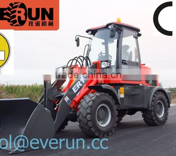 New EVERUN Brand CE/ Euro 3 Abgas Geprueft 1600KG Wheel Loader Mit 0.8m3 Schaufel photo-5