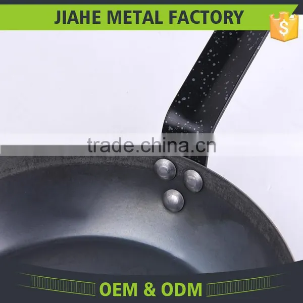High Quality Carbon Steel Frying Pan With Steel Handle photo-2