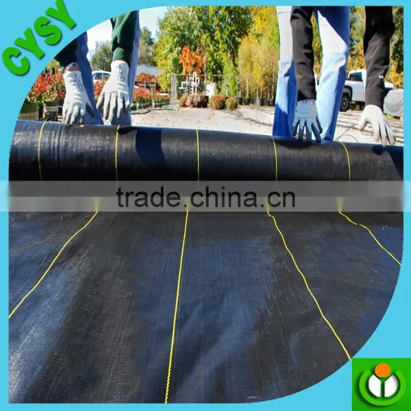0.5-6m Wide 90gsm 100gsm Quality Ground Cover Weed Control Fabric Membrane Mulch Black Ground Weed Weed Membrane photo-5