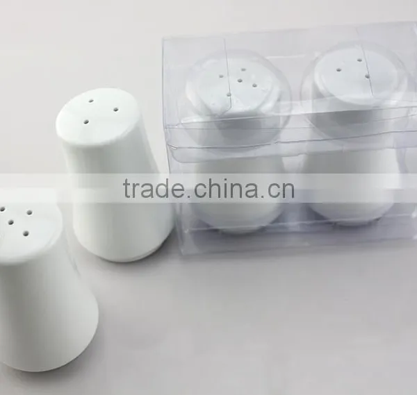 Customized Logo Wholesale White Ceramic Cruet Pots, Salt and Pepper Shaker Set photo-2