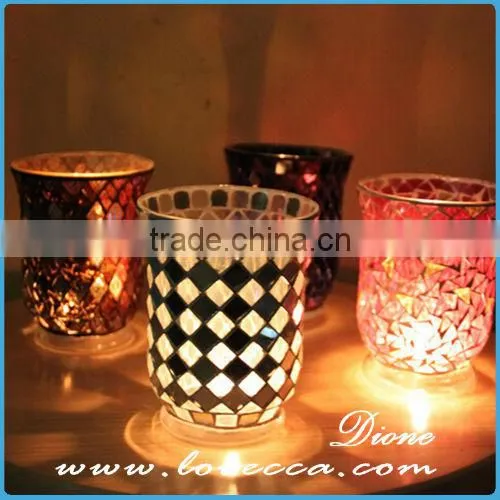 Wholesale Mosaic Candle Holders Centerpiece for Wedding photo-3