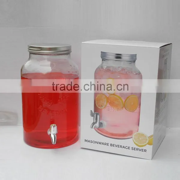 5L Cold Water Glass Dispenser With Aluminum Cap and Faucet photo-2