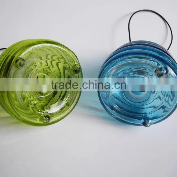Colored Glass Bee Catcher With Handle photo-2