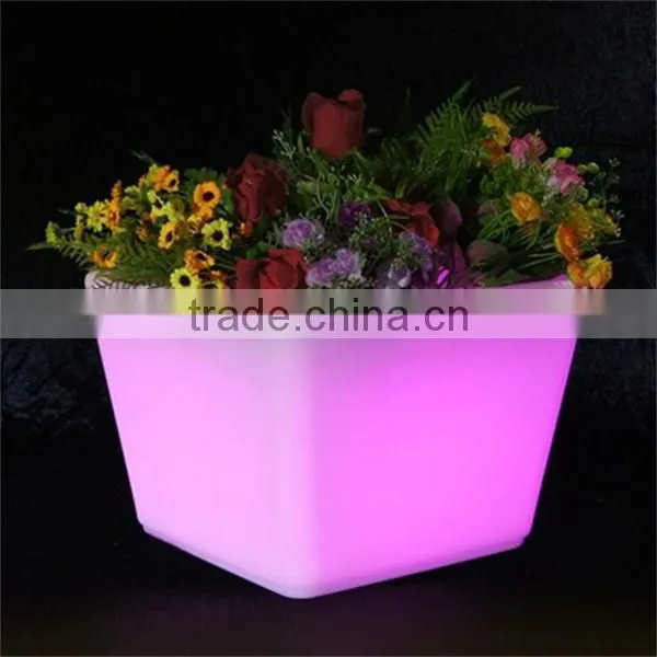 LED Large Garden Flower Pots Blue /led Flower Pots Plastic Liners Flower Pots Hanging Flower Pot photo-2