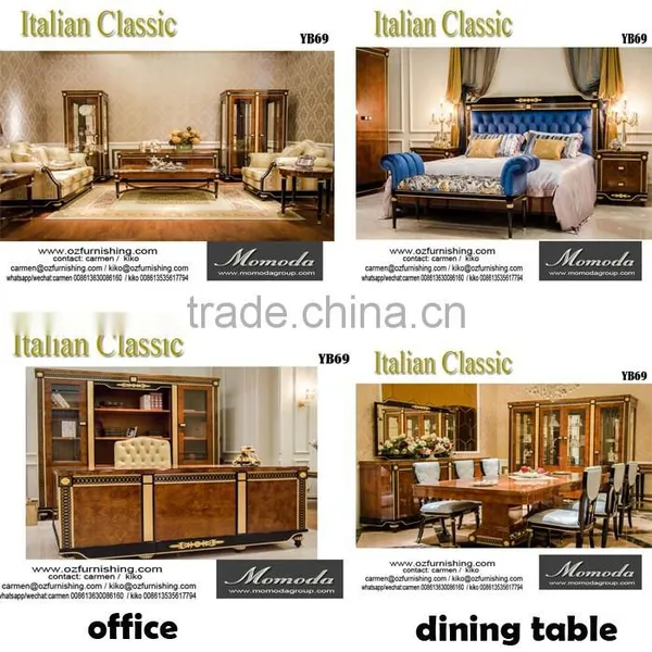 YB69 New Model Design Italian Royal Baroque Style Luxury Solid Wood Bedroom Furniture for Sale photo-6