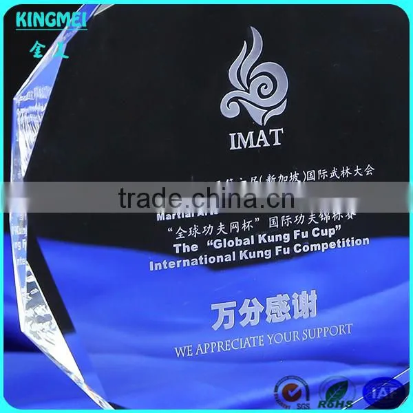 2015 Hot Sale Customized Crystal Trophy Round Diamond Award Glass Trophy Crystal Award Trophy photo-3