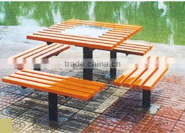 (HD-19502) Restaurant Table and Bench Picnic Table and Chairs photo-5